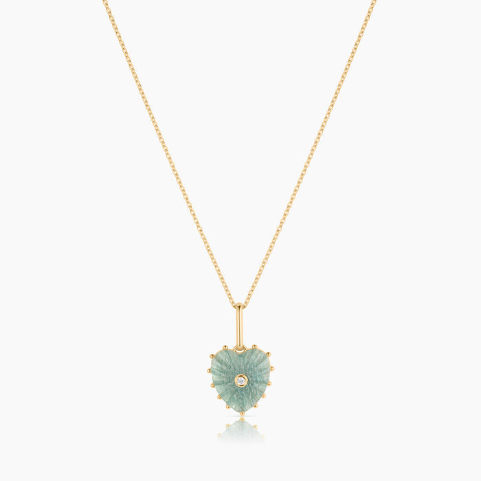 Isabel Amazonite Heart