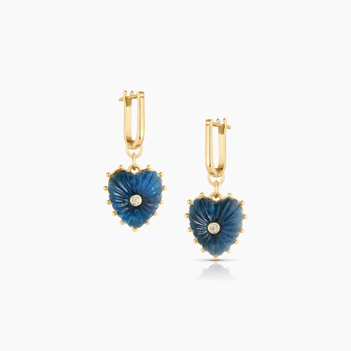 Isabel Apatite Heart Earrings