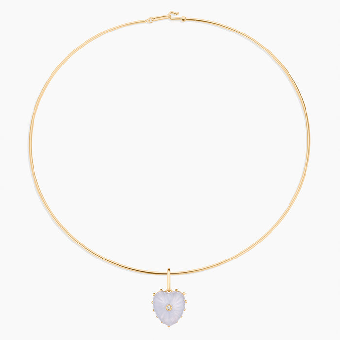 Isabel Blue Lace Heart