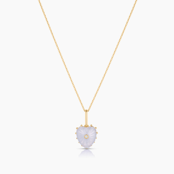 Isabel Blue Lace Heart