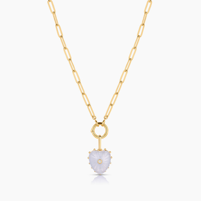 Isabel Blue Lace Heart