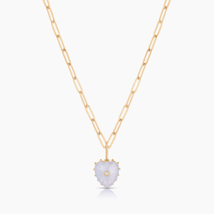 Isabel Blue Lace Heart