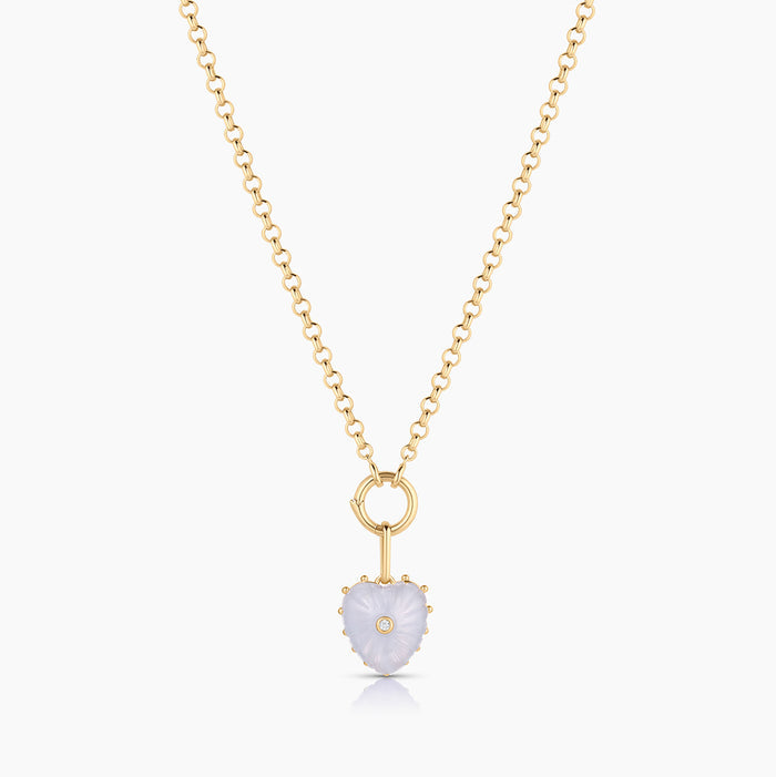 Isabel Blue Lace Heart
