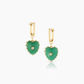 Isabel Chrysoprase Heart Earrings