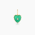 Isabel Chrysoprase Heart