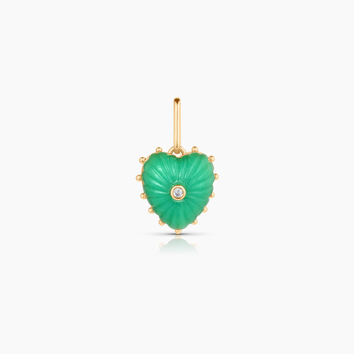 Isabel Chrysoprase Heart