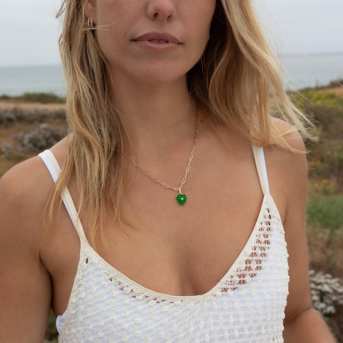 Isabel Green Jade Heart