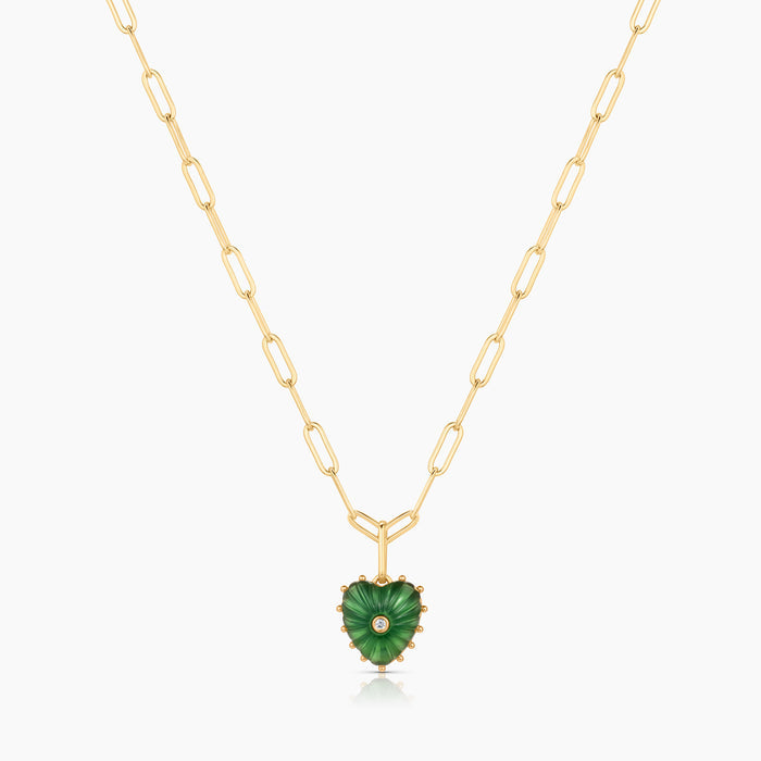 Isabel Green Jade Heart