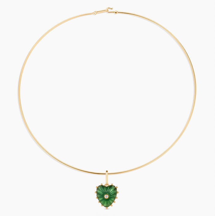 Isabel Green Jade Heart