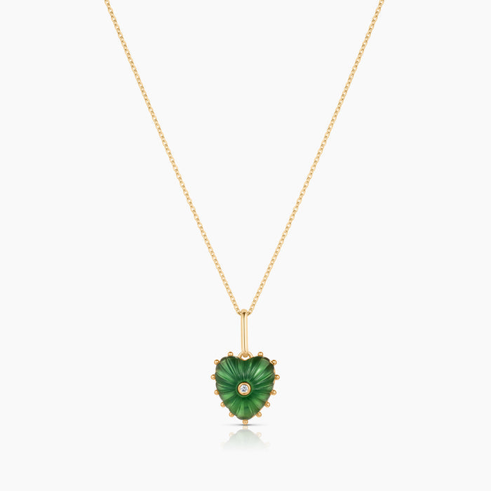 Isabel Green Jade Heart