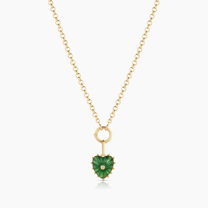 Isabel Green Jade Heart
