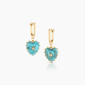 Isabel Howlite Heart Earrings