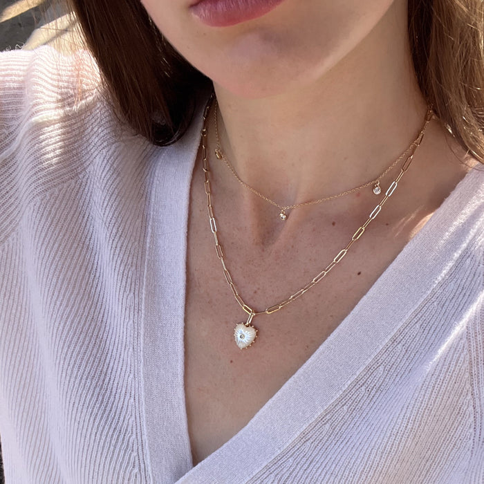 Isabel Mother Of Pearl Heart