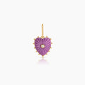 Isabel Purple Mica Heart