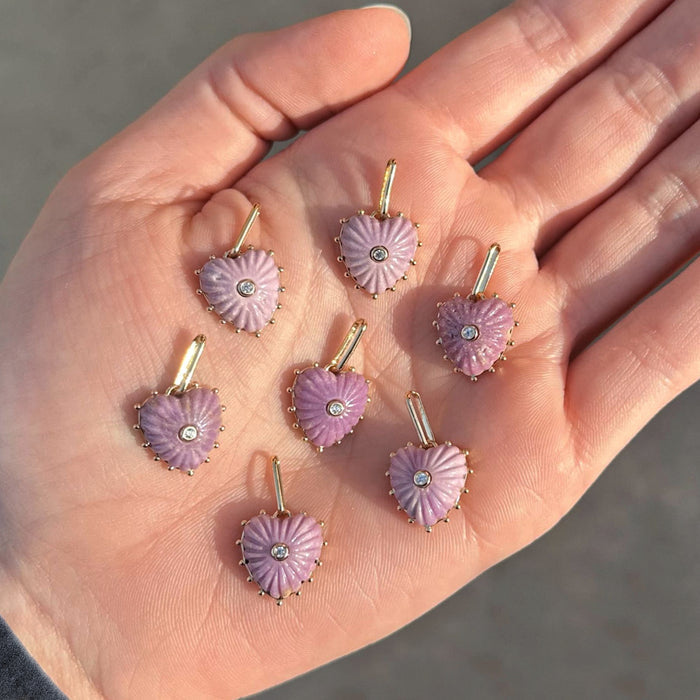 Isabel Purple Mica Heart