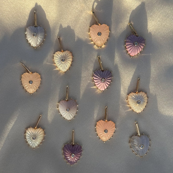 Isabel Purple Mica Heart