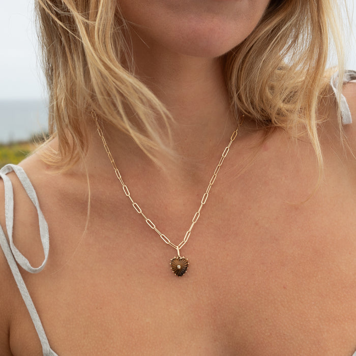 Isabel Tiger’s Eye Heart
