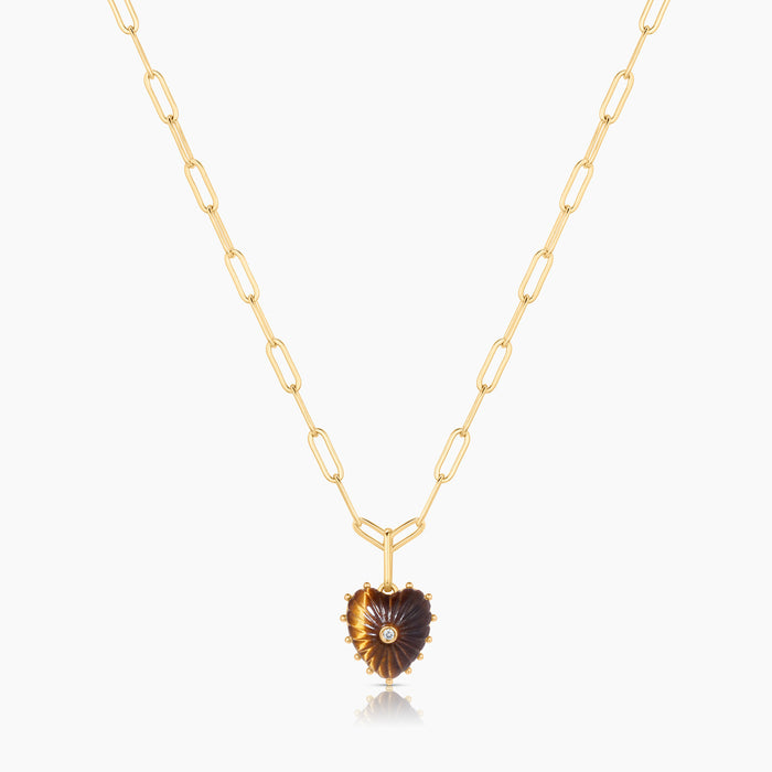 Isabel Tiger’s Eye Heart