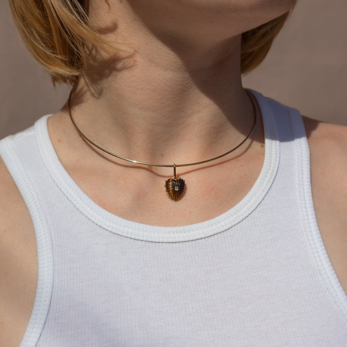 Isabel Tiger’s Eye Heart