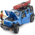 Jeep Wrangler Rubicon w/ Kayak and Kayaker
