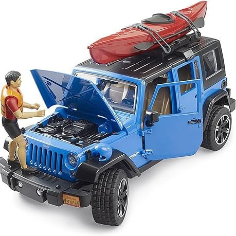 Jeep Wrangler Rubicon w/ Kayak and Kayaker