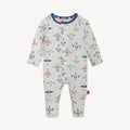 Just Plane Fun Modal Magnetic Convertible Coverall 12-18M