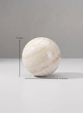 Khyber White Onyx Sphere Ball Decor Jamali Garden White 4in Round EACH
