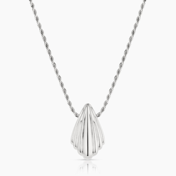 Rhodium Plated / 14-16" Mini Bowie Rope Chain