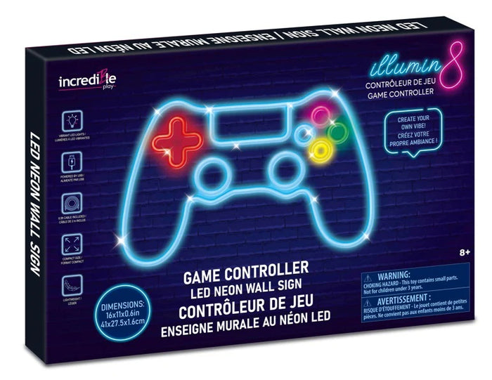 LED Neon Wall Sign: Game Controller