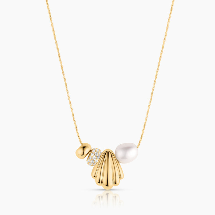 Lina Shell Bead Necklace