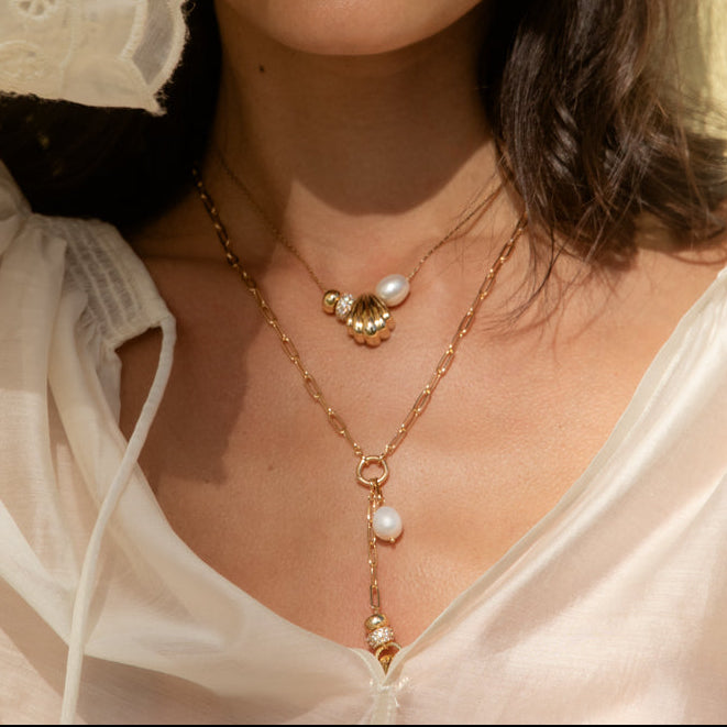 Lina Shell Bead Necklace