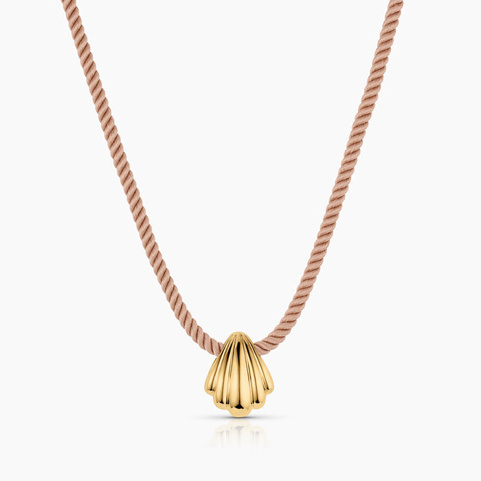 14k Gold Plated / Coco Sand Silk Cord