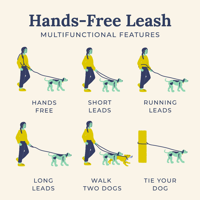 Lucy & Co. x Parks Project Fern Hands-Free Rope Leash