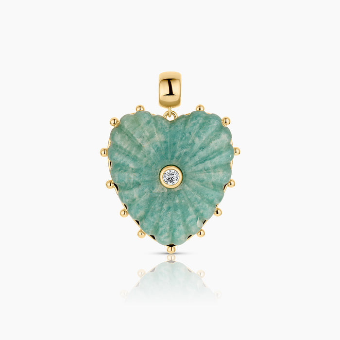 Malene Amazonite Heart Bail
