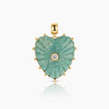 Malene Amazonite Heart Bail