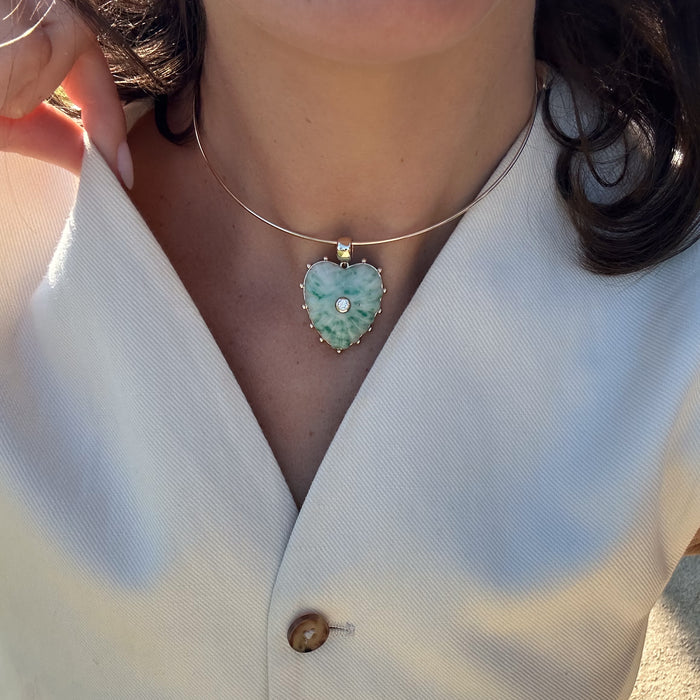 Malene Green Dot Heart Bail
