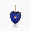 Malene Lapis Heart Clip