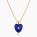 Malene Lapis Heart Rope Necklace