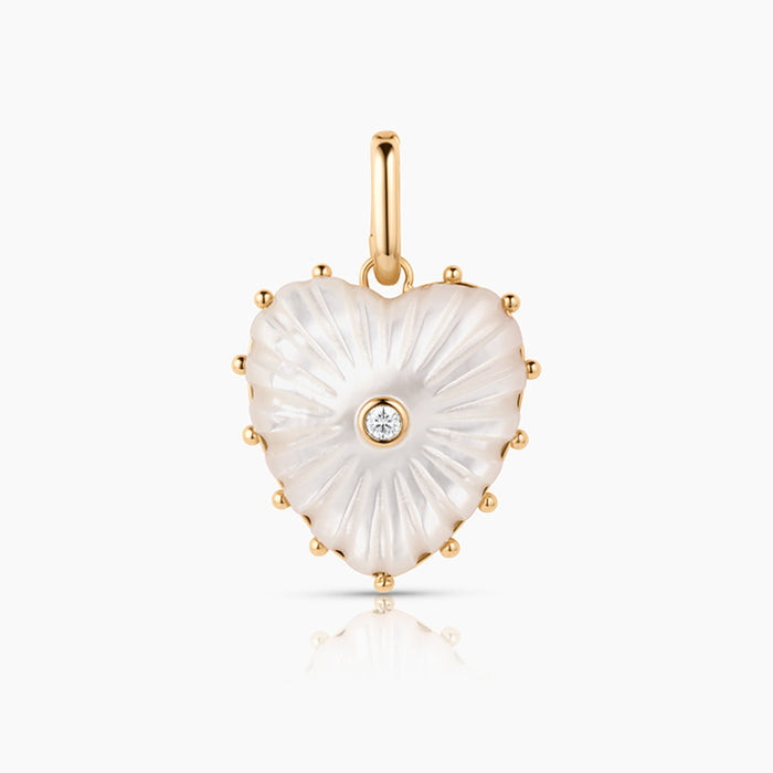 Malene Mother Of Pearl Heart Clip