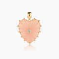 Malene Pink Jade Heart Bail