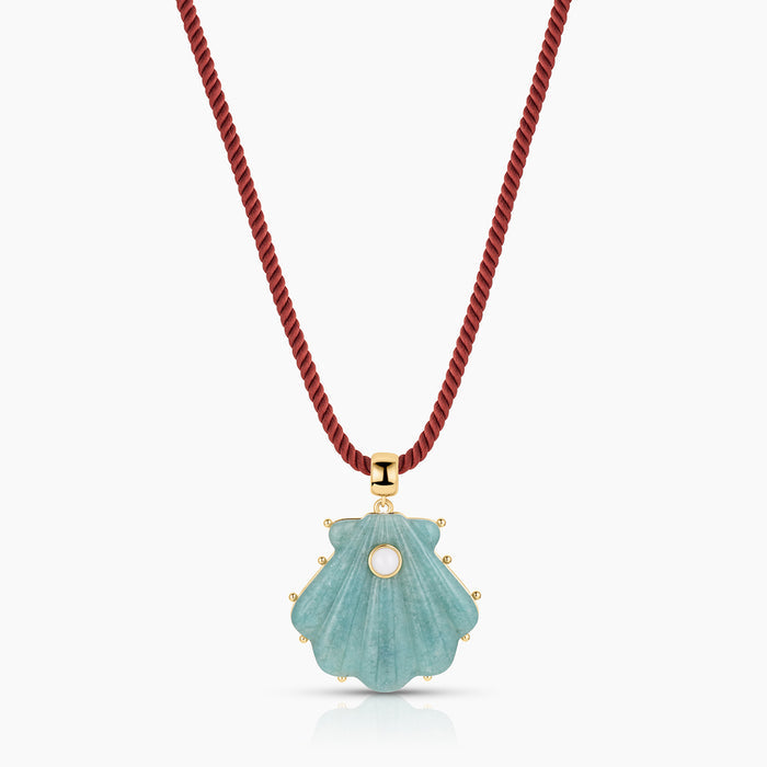 Marea Amazonite Shell Bail
