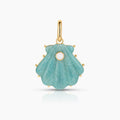 Marea Amazonite Shell Clip