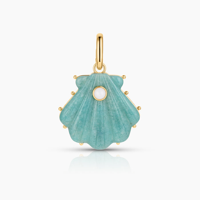 Marea Amazonite Shell Clip