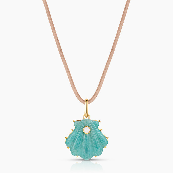Marea Amazonite Shell Clip