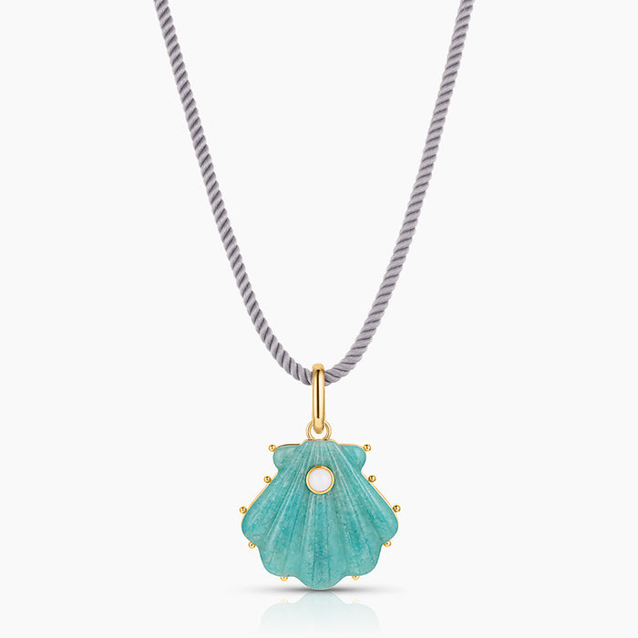 Marea Amazonite Shell Clip