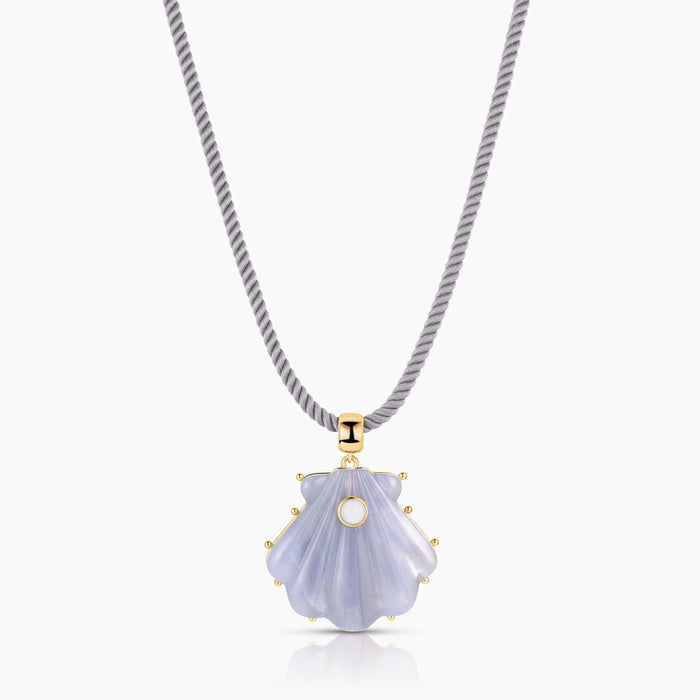 Marea Blue Lace Shell Bail