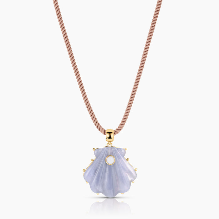 Marea Blue Lace Shell Bail