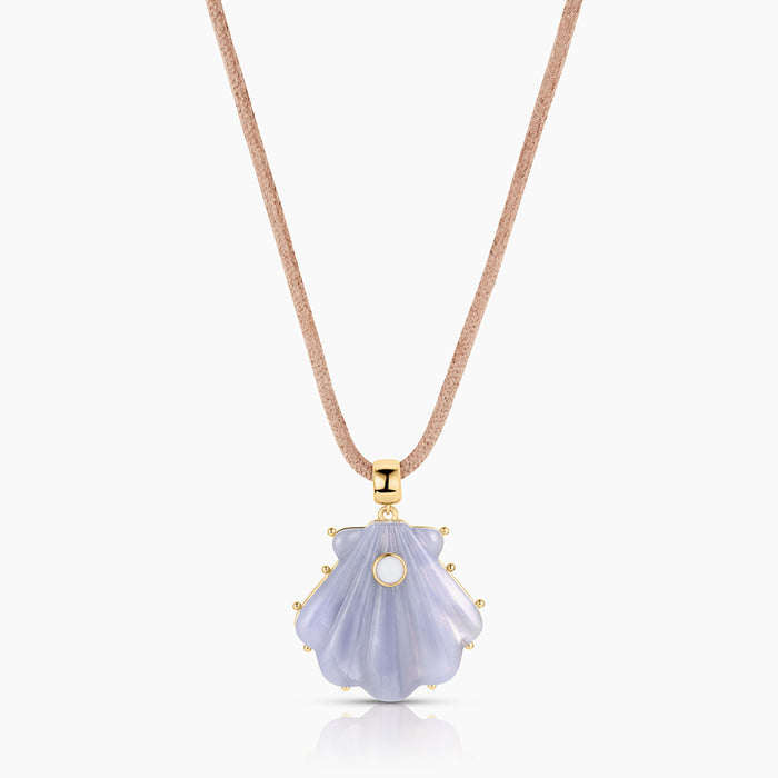 Marea Blue Lace Shell Bail