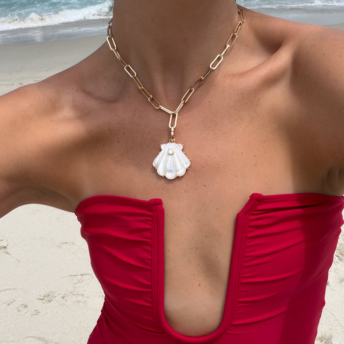 Marea Mother Of Pearl Shell Clip