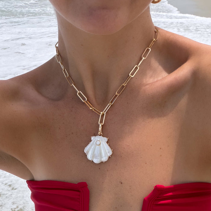 Marea Mother Of Pearl Shell Clip